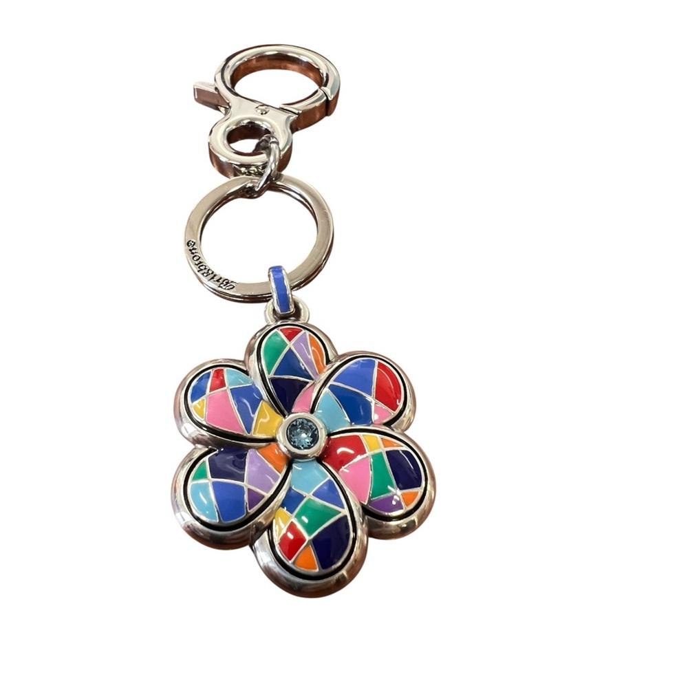 Brighton Colormix Flower Handbag Fob – Enamel Keychain